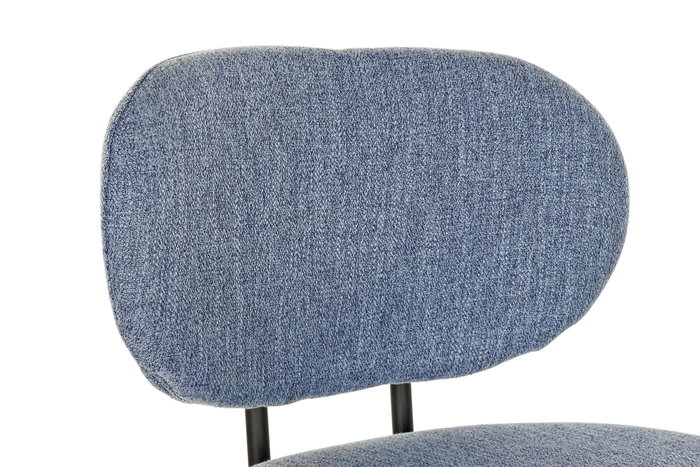 DKD Home Decor Taburete Loft Azul Negro 46 x 101 x 50 cm (2 Unidades)