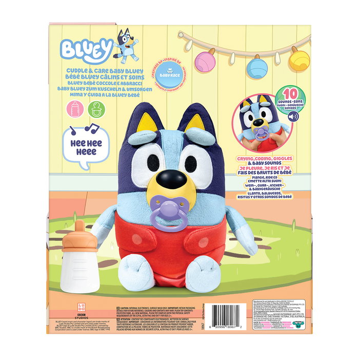 MOOSE Peluche Interactivo Baby Bluey con Accesorios MOOSE Peluche Interactivo Baby Bluey con Accesorios