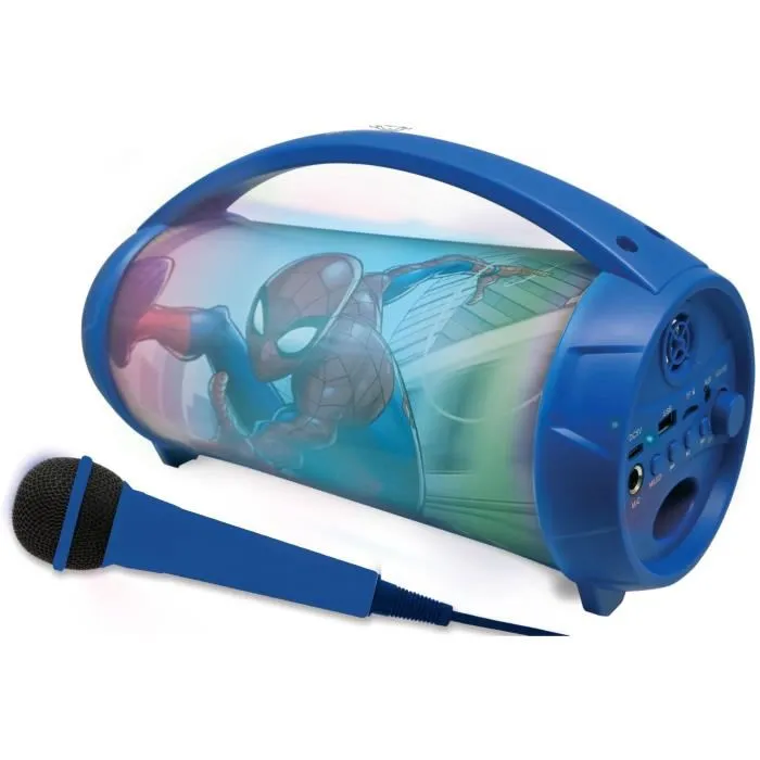 LEXIBOOK Altavoz con micrófono Bluetooth Spiderman Marvel