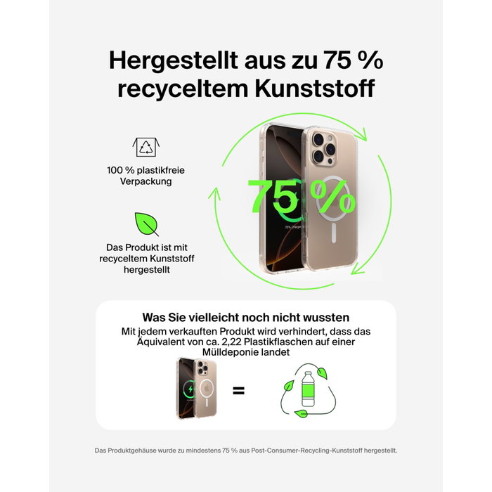 Belkin Funda ScreenForce Magnetic para iPhone 16 Pro Max - Transparente