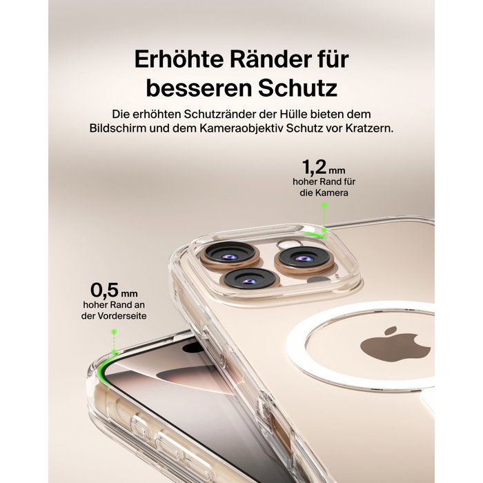 Belkin Funda ScreenForce Magnetic para iPhone 16 Pro Max - Transparente