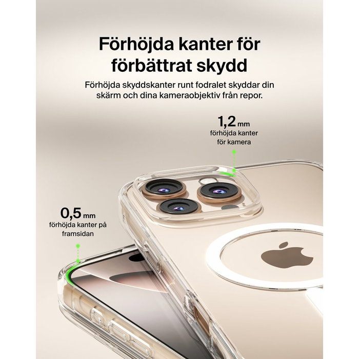 Belkin Funda ScreenForce Magnetic para iPhone 16 Pro Max - Transparente Belkin Funda ScreenForce Magnetic para iPhone 16 Pro Max - Transparente