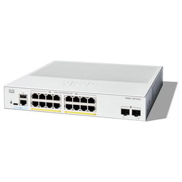 Cisco CATALYST 1300 16-PORT GE POE Switch Gestionado Gigabit Ethernet 10/100/1000Mbps 16 Puertos PoE+ 2 Puertos SFP