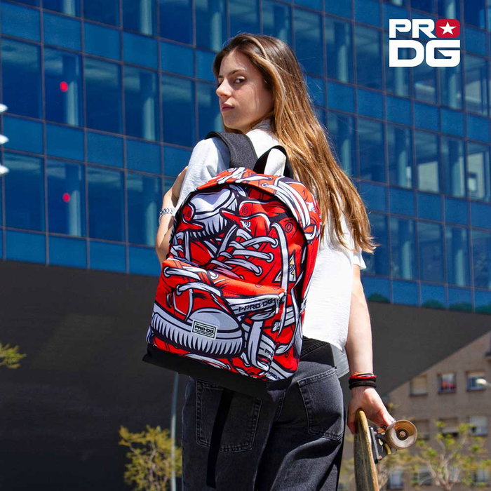 Pro-Dg Mochila HS FAN 2.2 Sneak PRO-DG Urbana Rojo Material Resistente Repelente Líquidos Pro-Dg Mochila HS FAN 2.2 Sneak PRO-DG Urbana Rojo Material Resistente Repelente Líquidos