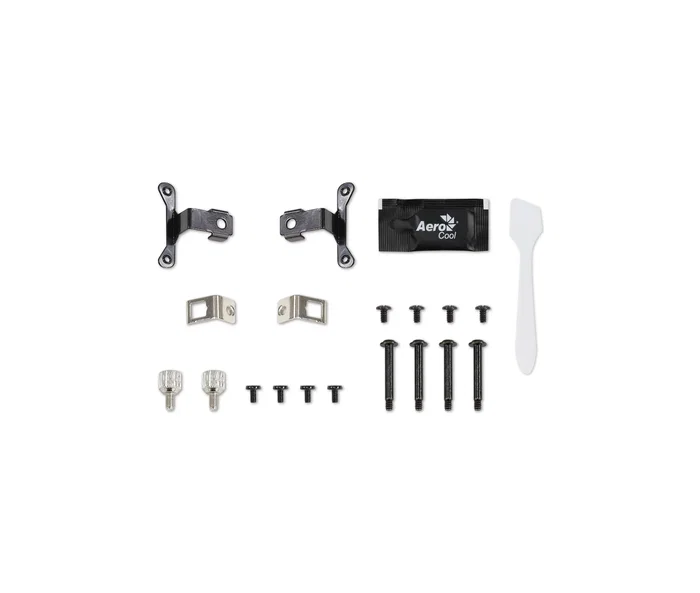 Aerocool Mirage L120 AIO - Sistema de Refrigeración Líquida para CPU, Ventilador RGB Direccionable de 120mm, Espejo Infinito, TDP 200W, Blanco, Compatible con Aura Sync/Mystic Light