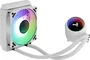 Aerocool Mirage L120 AIO - Sistema de Refrigeración Líquida para CPU, Ventilador RGB Direccionable de 120mm, Espejo Infinito, TDP 200W, Blanco, Compatible con Aura Sync/Mystic Light
