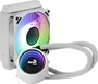 Aerocool Mirage L120 AIO - Sistema de Refrigeración Líquida para CPU, Ventilador RGB Direccionable de 120mm, Espejo Infinito, TDP 200W, Blanco, Compatible con Aura Sync/Mystic Light