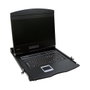LogiLink Consola KVM con pantalla LCD de 19 pulgadas, VGA y teclado US