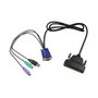 LogiLink Consola KVM con pantalla LCD de 19 pulgadas, VGA y teclado US