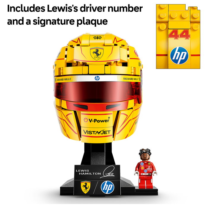 LEGO Editions Scuderia Ferrari HP: Casco de Lewis Hamilton 43022 LEGO Editions Scuderia Ferrari HP: Casco de Lewis Hamilton 43022