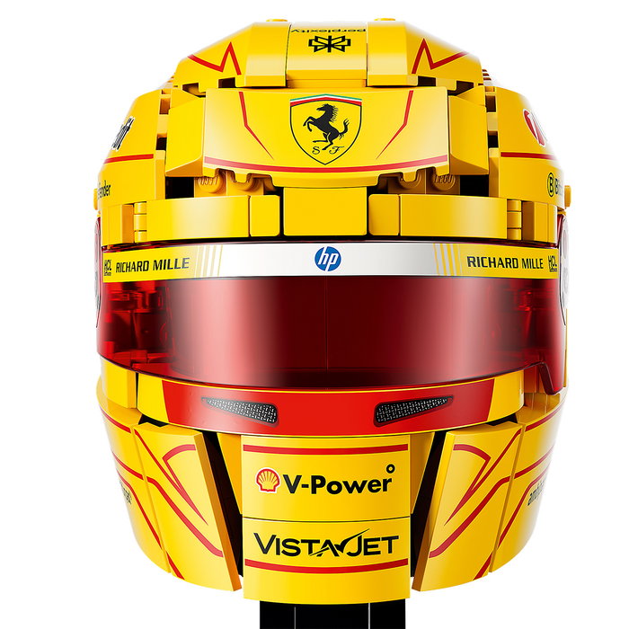 LEGO Scuderia Ferrari HP Casco Lewis Hamilton 43022, Set de Construcción con Minifigura para Adultos y Coleccionistas de F1, 884 Piezas, Edad +14 Años