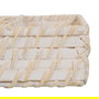 Bandeja Cubiertos Blanco Fibra Natural 34 X 24 X 6 cm (Set de 2)