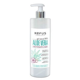 KEFUS Kefus Gel Hidratante de Aloe Vera, Rosa Mosqueta y Argán para el Cuidado de la Piel - 500 Ml