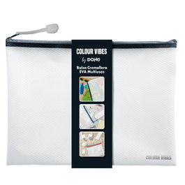 DOHE Paquete de 10 Bolsas con Cremallera Colour Vibes A4 Negro