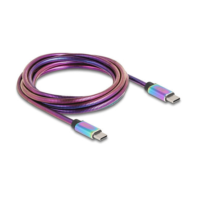 DeLOCK Cable USB-C a USB-C, USB 2.0, Power Delivery 3.0 de 60W para Carga Rápida, Longitud 2 Metros - 81116 DeLOCK Cable USB-C a USB-C, USB 2.0, Power Delivery 3.0 de 60W para Carga Rápida, Longitud 2 Metros - 81116