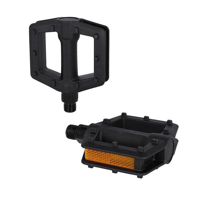 XLC pedal PD-K10 para bicicleta infantil, plástico, eje boro, rodamientos bolas, negro reflectante XLC pedal PD-K10 para bicicleta infantil, plástico, eje boro, rodamientos bolas, negro reflectante