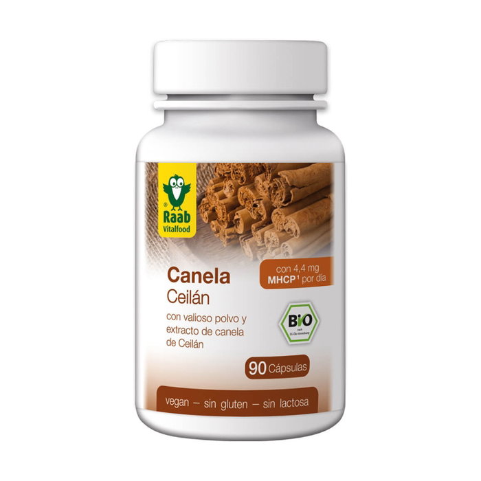 Raab Canela de Ceilán Bio 90 cápsulas - Mantenimiento de lípidos en sangre Raab Canela de Ceilán Bio 90 cápsulas - Mantenimiento de lípidos en sangre