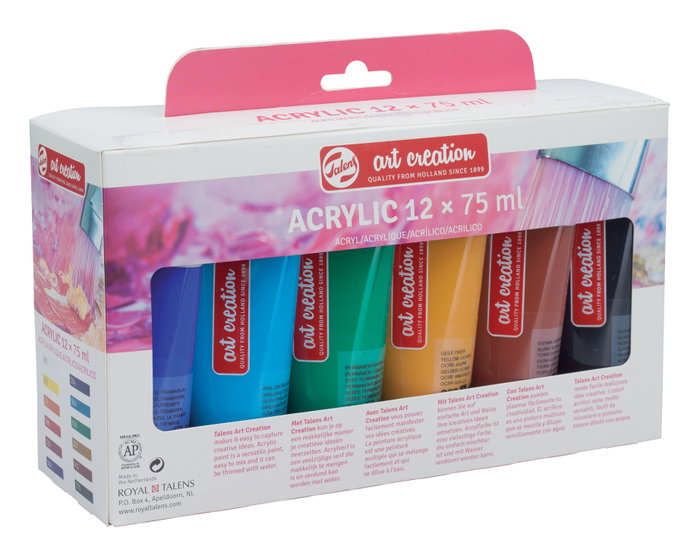 Talens Art Creation Set de Acrílico 12 x 75 ml