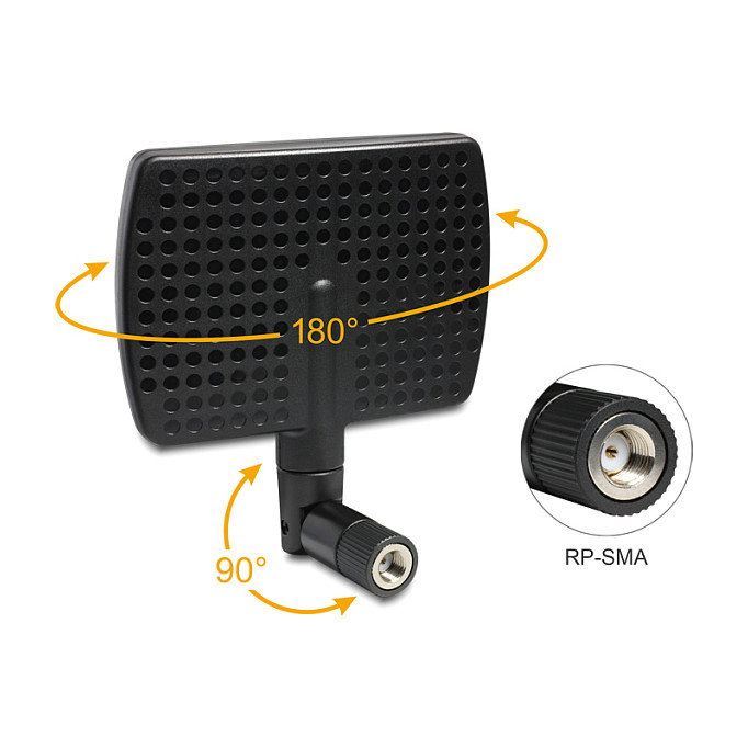 DeLOCK Antena WLAN Direccional RP-SMA 7 dBi 88447 DeLOCK Antena WLAN Direccional RP-SMA 7 dBi 88447