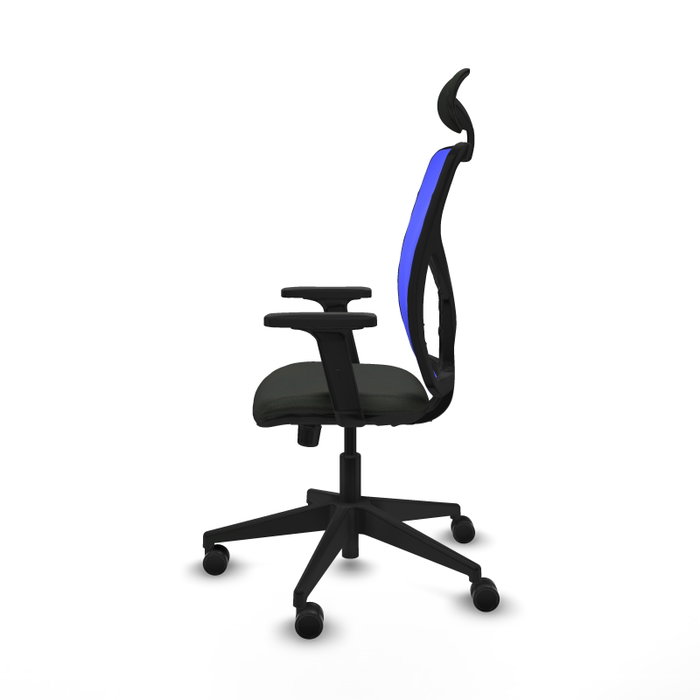 PIQUERAS Y CRESPO Silla de oficina Motilla con mecanismo Sincro, Tela Negra y Malla Azul PIQUERAS Y CRESPO Silla de oficina Motilla con mecanismo Sincro, Tela Negra y Malla Azul