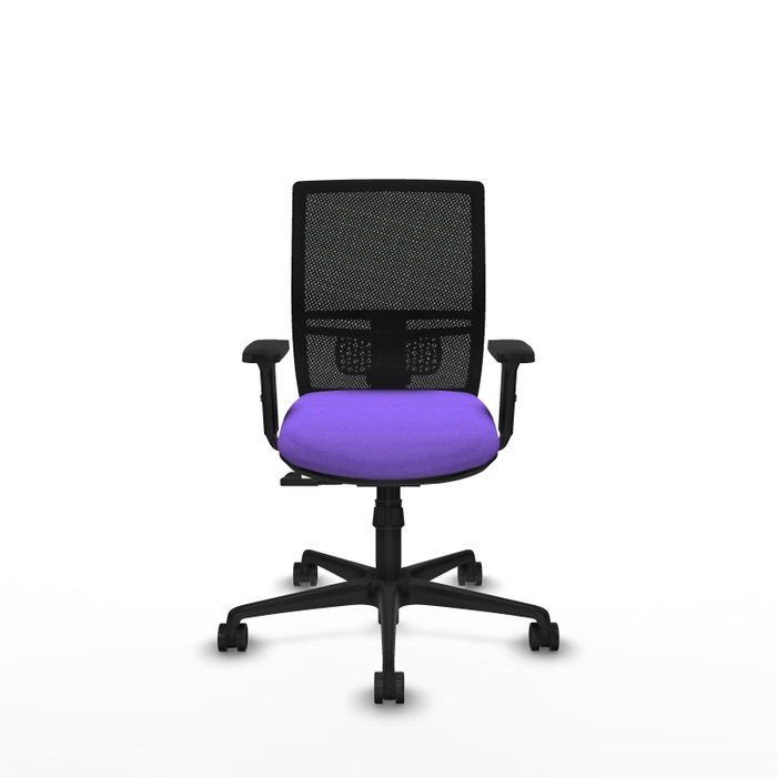 PIQUERAS Y CRESPO Silla de oficina Yunquera con mecanismo Sincro, Lila y Negro PIQUERAS Y CRESPO Silla de oficina Yunquera con mecanismo Sincro, Lila y Negro