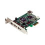 StarTech.com Tarjeta PCI Express USB 2.0 de Perfil Bajo - 4 Puertos (3 Externos + 1 Interno) - Compatible con Windows, Mac, Linux - IC VIA/VLI VT6212, 0.48 Gbit/s