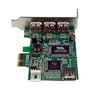 StarTech.com Tarjeta PCI Express USB 2.0 de Perfil Bajo - 4 Puertos (3 Externos + 1 Interno) - Compatible con Windows, Mac, Linux - IC VIA/VLI VT6212, 0.48 Gbit/s