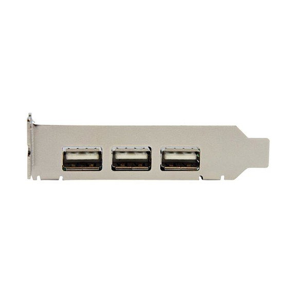 StarTech.com Tarjeta PCI Express USB 2.0 de Perfil Bajo - 4 Puertos (3 Externos + 1 Interno) - Compatible con Windows, Mac, Linux - IC VIA/VLI VT6212, 0.48 Gbit/s