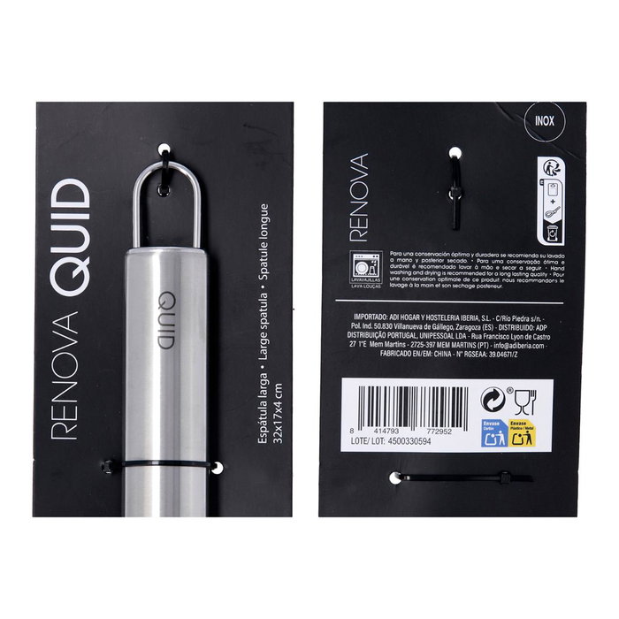 Espátula Larga Acero Inoxidable Renova Quid 32 cm (12 Unidades) Espátula Larga Acero Inoxidable Renova Quid 32 cm (12 Unidades)