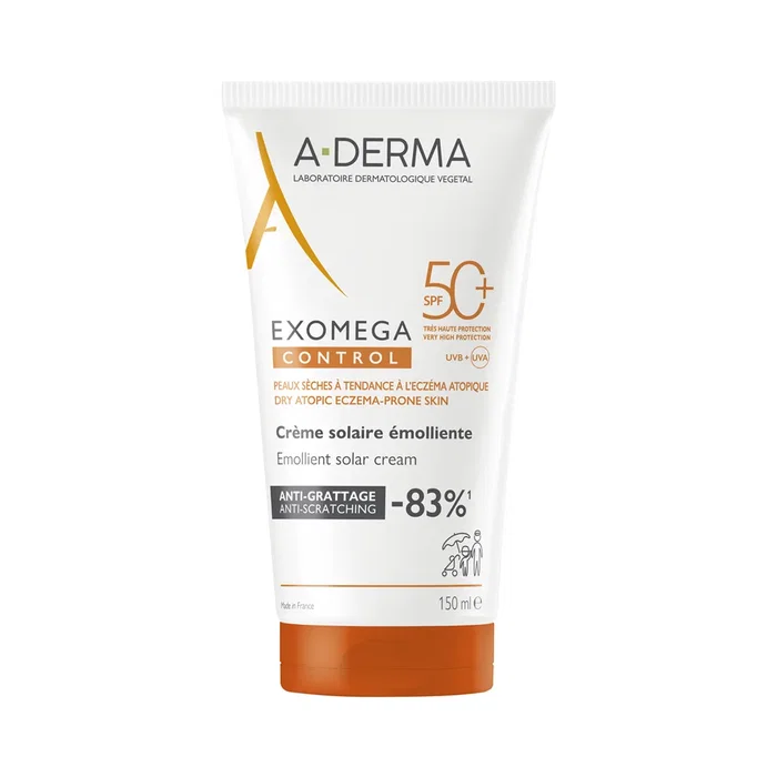 A-Derma Exomega Control Crema Solar Emoliente SPF50+ 150 ml