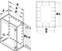 FIBOX CAB Carcasa de pared de policarbonato 300x300x180mm