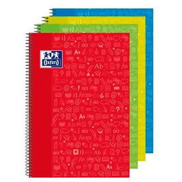 Oxford Cuaderno Espiral "Lengua" Write&Erase C-Pizarra Blanca 80 Hojas 4x4 Folio Surtidos Ref. 4U