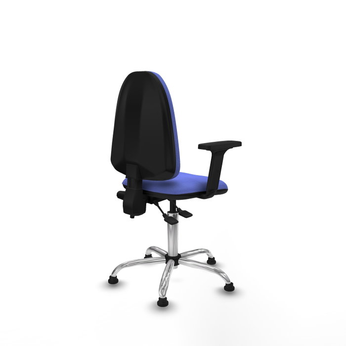 PIQUERAS Y CRESPO Silla de oficina Aýna Azul claro con Base cromada