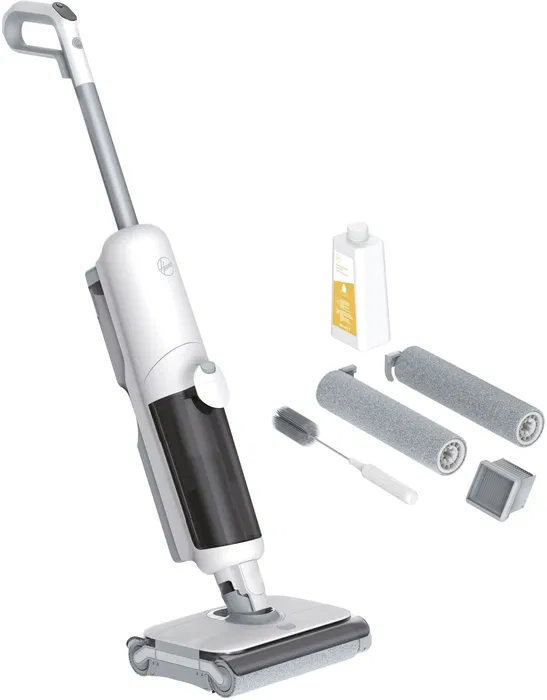 Hoover Aspiradora y Mopa Inalámbrica HW500 para Sólidos y Líquidos - Doble Rodillo - Motor 230W Hoover Aspiradora y Mopa Inalámbrica HW500 para Sólidos y Líquidos - Doble Rodillo - Motor 230W