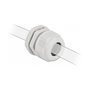 DeLOCK Prensaestopas PG13,5 para cable redondo, Gris (2 piezas)