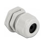 DeLOCK Prensaestopas PG13,5 para cable redondo, Gris (2 piezas)