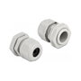 DeLOCK Prensaestopas PG13,5 para cable redondo, Gris (2 piezas)