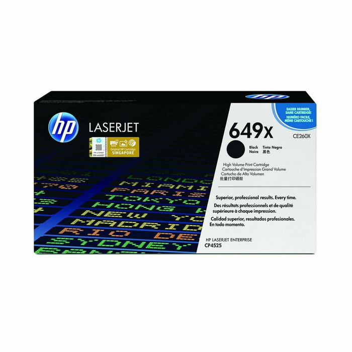 HP Cartucho de tóner 649X Negro CE260X