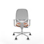 PIQUERAS Y CRESPO Silla de oficina Cilanco Naranja y Gris