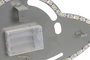 DKD Home Decor Decoración de Pared LED Metal OVNI Gris y Verde