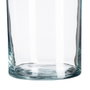 Ixia Jarrón Cilíndrico de Cristal con Borde Cortado en Frío, Set de 2