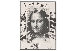 DKD Home Decor Cuadro Cristal PS 60x4x80 Moderno Mona Lisa Negro