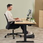 Fellowes Alfombrilla Ratón Breyta XL Negro con Reposamuñecas