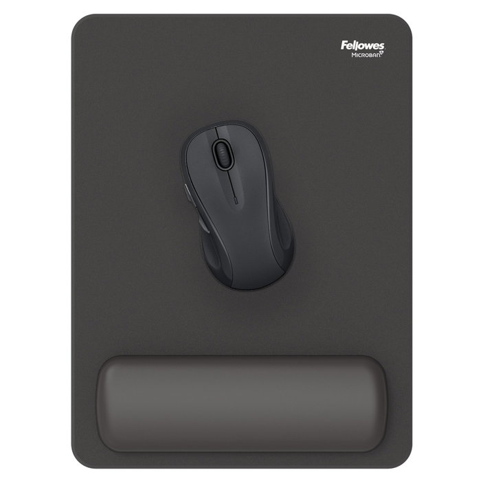 Fellowes Alfombrilla Ratón Breyta XL Negro con Reposamuñecas