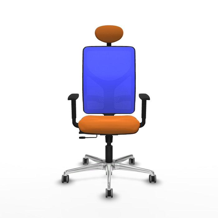 PIQUERAS Y CRESPO Silla de oficina Motilla Naranja y Azul PIQUERAS Y CRESPO Silla de oficina Motilla Naranja y Azul
