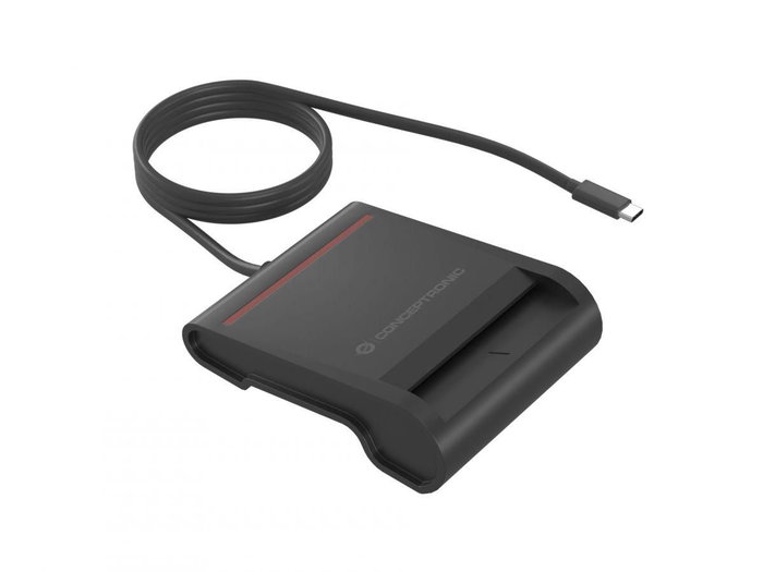 Conceptronic Lector de tarjetas inteligentes USB-C SCR01BC Negro