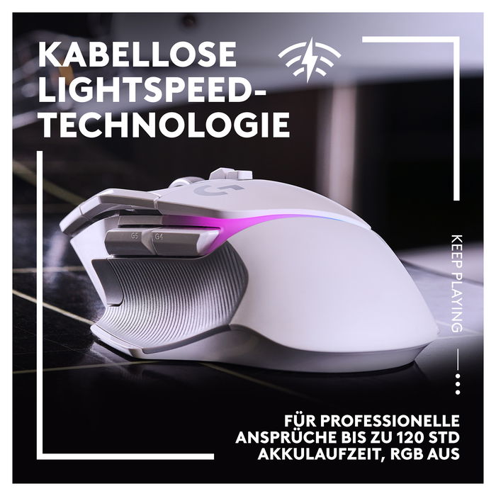 Logitech G502 X Plus Lightspeed Gaming Mouse Inalámbrico Blanco / 910-006171