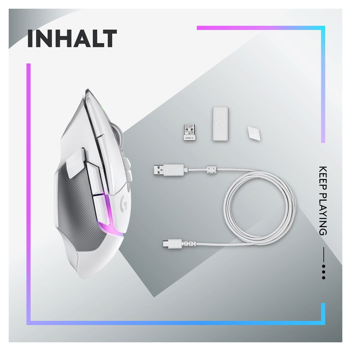 Logitech G502 X Plus Lightspeed Gaming Mouse Inalámbrico Blanco / 910-006171