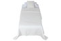 DKD Home Decor Linen collection 1c24 Colcha Blanco 260 x 180 cm (2 Unidades)
