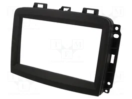 PER.PIC. Bastidor de montaje de radio 2 DIN para Fiat 500L 2018+, negro